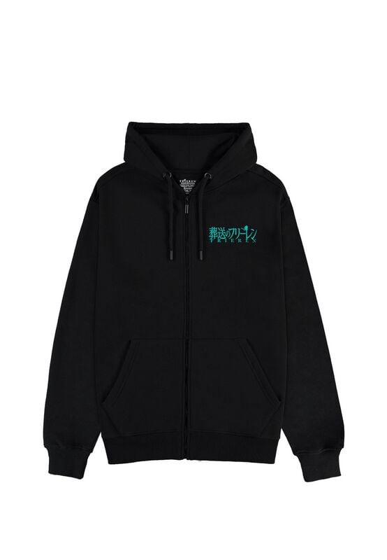 Sweat-shirt zippé à capuche  de Frieren - Funko Pop! n°1986 - Frieren - S à XXL - pour Homme - noir