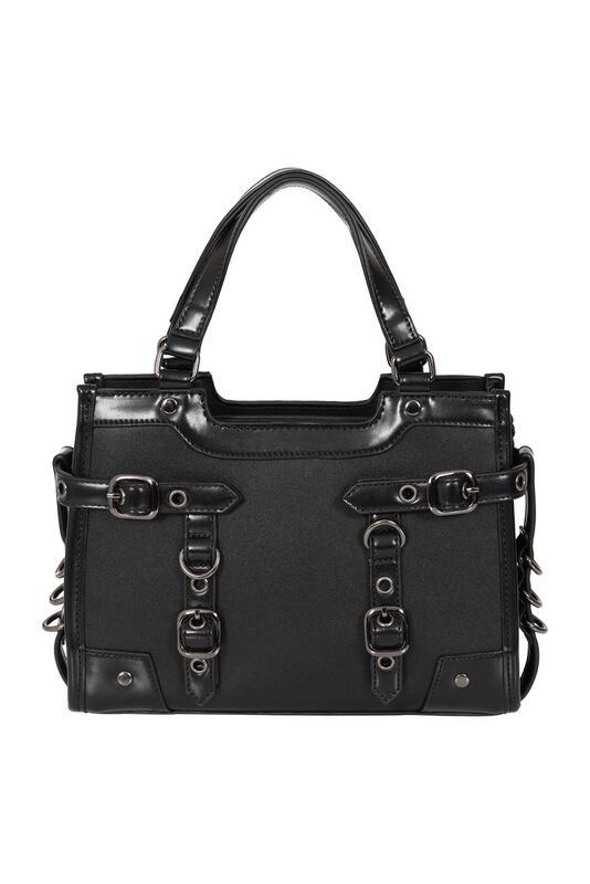 Banned Alternative Handtasche - Black Ledger Satchel - für Damen - schwarz