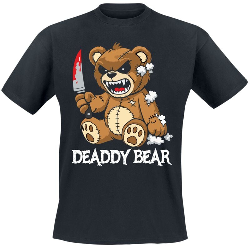 Tierisch T-Shirt - Deaddy Bear - M bis 3XL - für Männer - Größe 3XL - schwarz