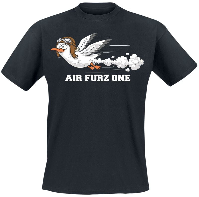 Tierisch Air Furz One T-Shirt schwarz in 3XL