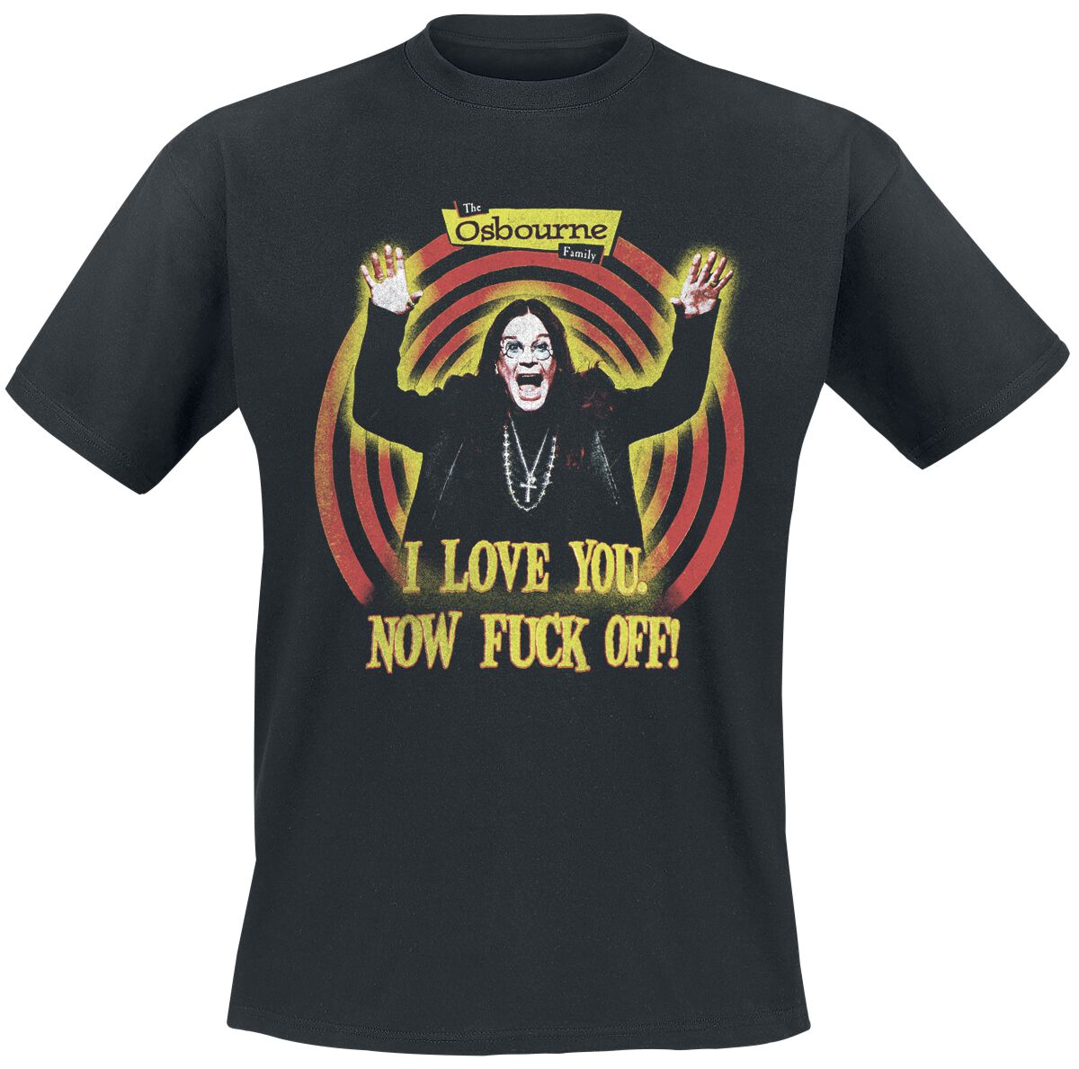 T-Shirt - I Love You Now Fuck Off - S bis 3XL - für Männer - Größe 3XL - schwarz - Lizenziertes Merchandise! - Männer - male