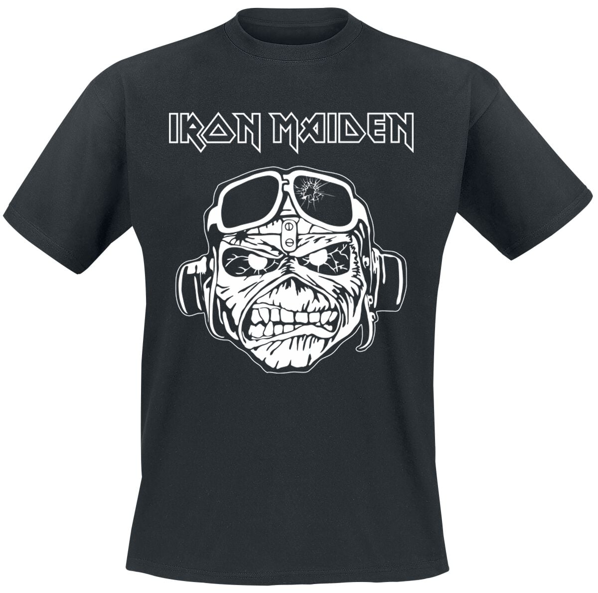 Iron Maiden Aces High Face V1 T-Shirt schwarz in 3XL
