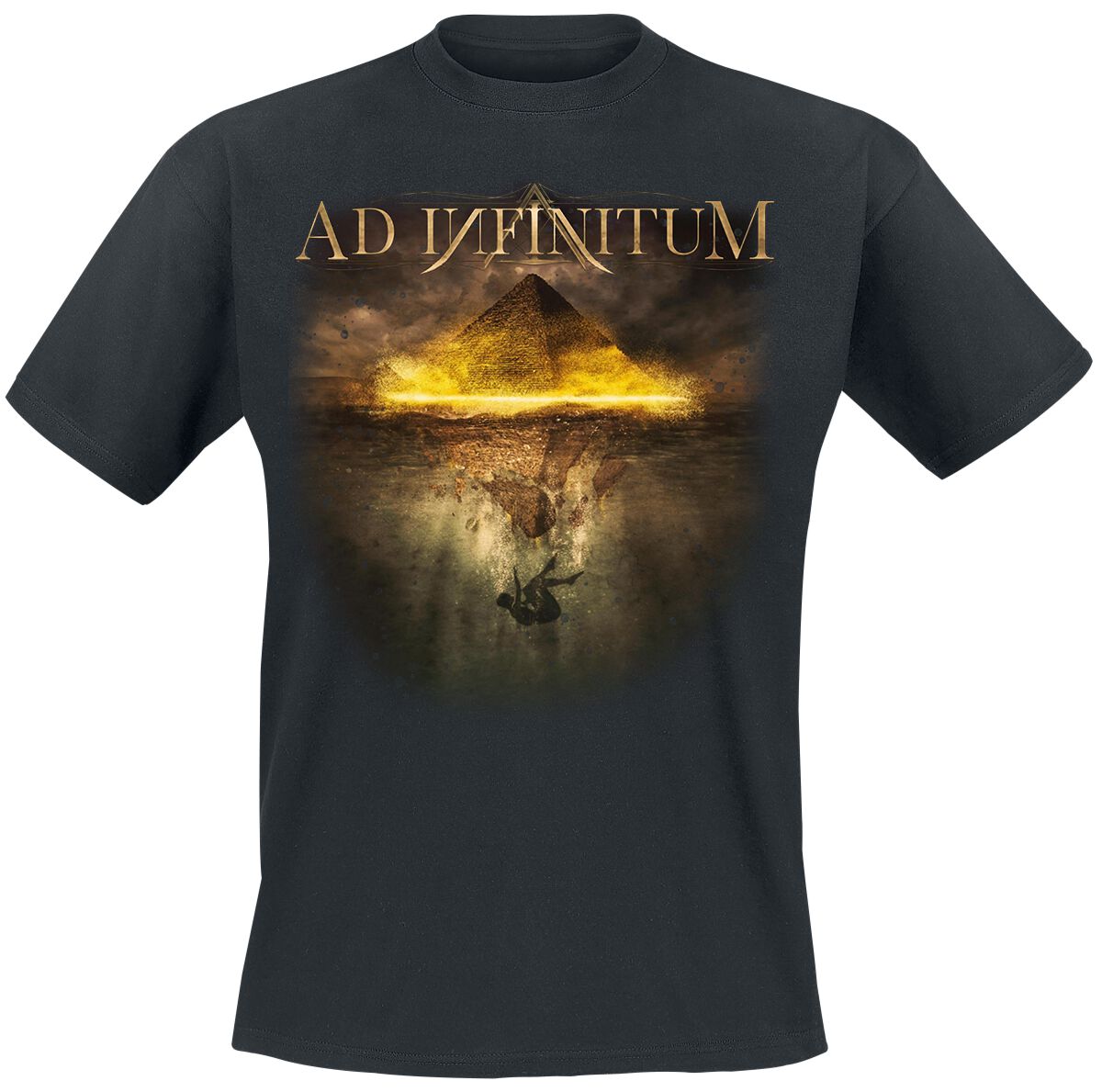 Levně Ad Infinitum Upside Down Tričko černá