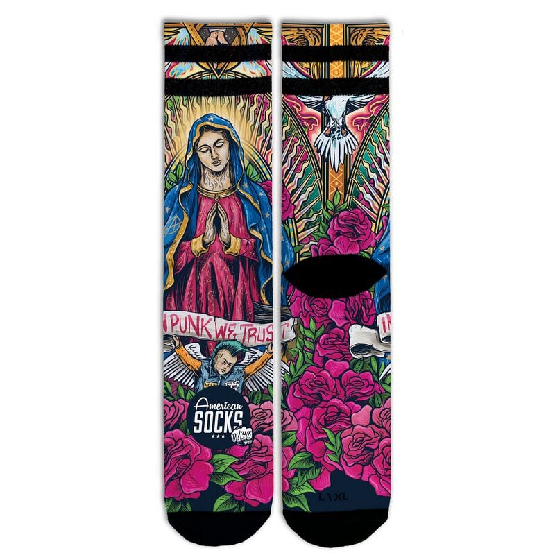 American Socks - Mid High Sportsocken für Männer und Frauen, Crossfit, Padel, Lauf, Radsport, Skating - Guadalupe, 36-41