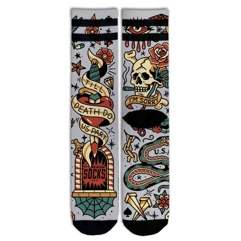 American Socks Socken - Till Death Do Us Part - Mid High - S-M bis L-XL - Größe S-M - multicolor