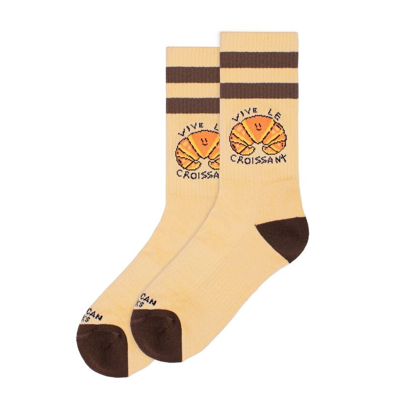 American Socks Socken - Vive le Croissant - Mid High  - Größe  beige