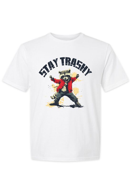 Goodie Two Sleeves T-Shirt - Stay Trashy - M bis 3XL - für Männer - Größe 3XL - weiß