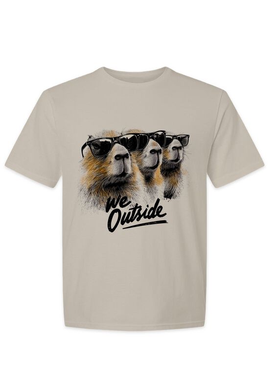 Goodie Two Sleeves T-Shirt - We Outside - M bis 3XL - für Männer - Größe 3XL - sand
