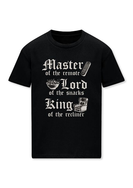 Goodie Two Sleeves T-Shirt - Master Of The Remote - M bis 3XL - für Männer - Größe 3XL - schwarz