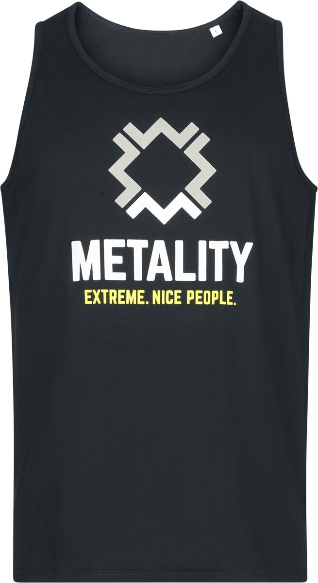Metality Top - Herren-Tank Top - S bis 3XL - für Damen - Größe S - schwarz  - EMP exklusives Merchandise!