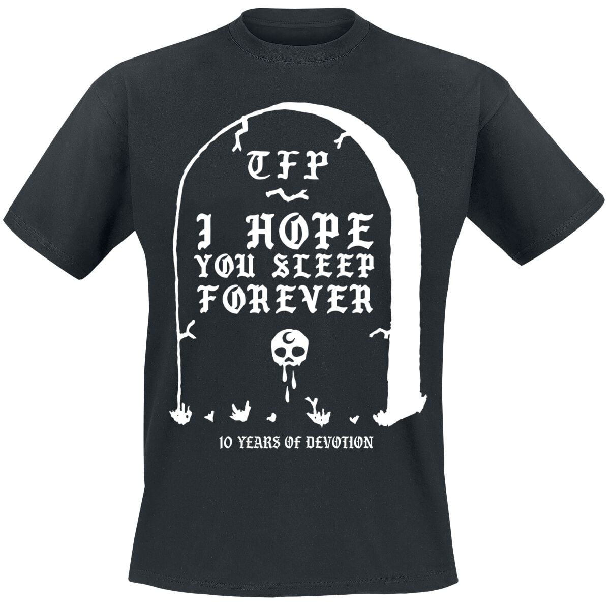T-Shirt  di The Funeral Portrait - Headstone - S a 4XL - Uomo - nero