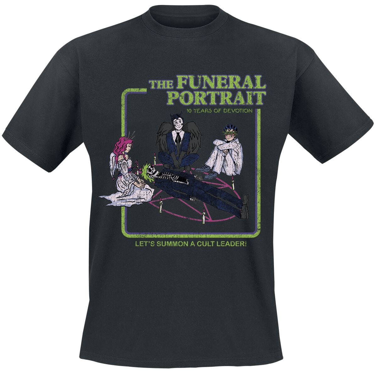 T-Shirt  di The Funeral Portrait - Summon A Cult Leader - S a 4XL - Uomo - nero
