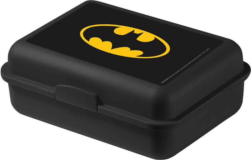 Batman - DC Comics Brotdose - Logo - schwarz  - Lizenzierter Fanartikel