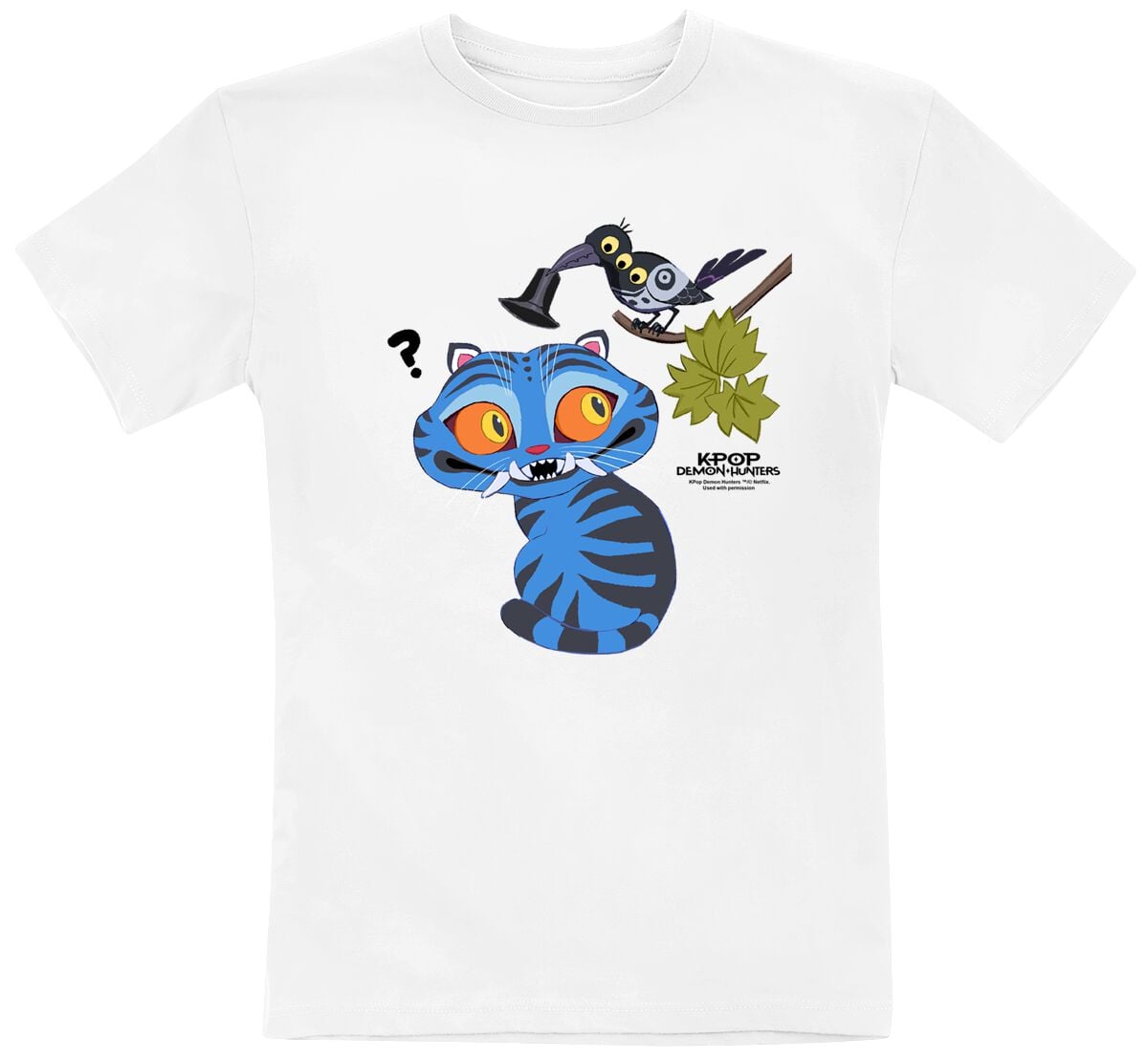 T-Shirt Anime di KPop Demon Hunters - Derpy And Sussie Hat - 116 a 152 - ragazze - bianco