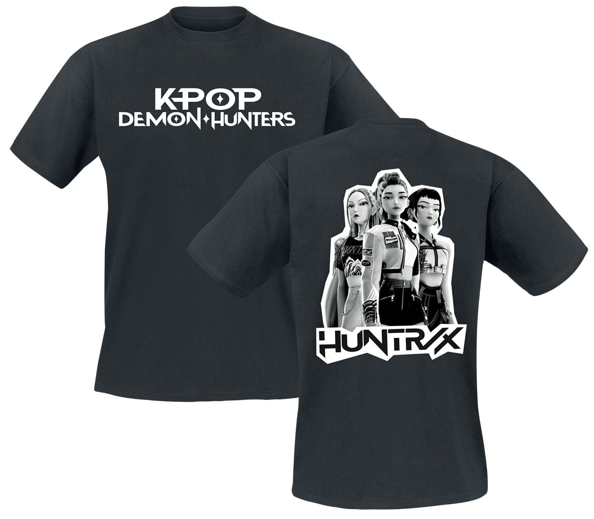 T-Shirt  di KPop Demon Hunters - Huntrix - S a XXL - Uomo - nero