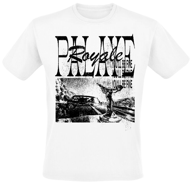 Palaye Royale T-Shirt - You'll Be Fine - S bis 5XL - für Männer - Größe S - weiß  - Lizenziertes Merchandise!