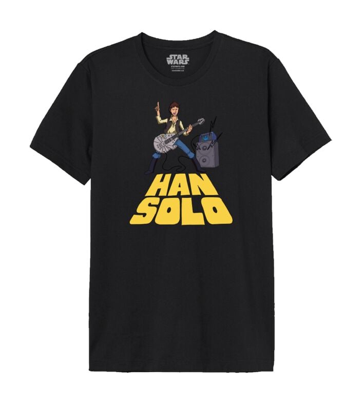 Star Wars - Disney T-shirt - Han Solo Band - M XXL - för Herr - svart