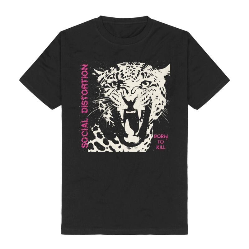 T-Shirt  di Social Distortion - Born to Kill Cover - S a 3XL - Uomo - nero