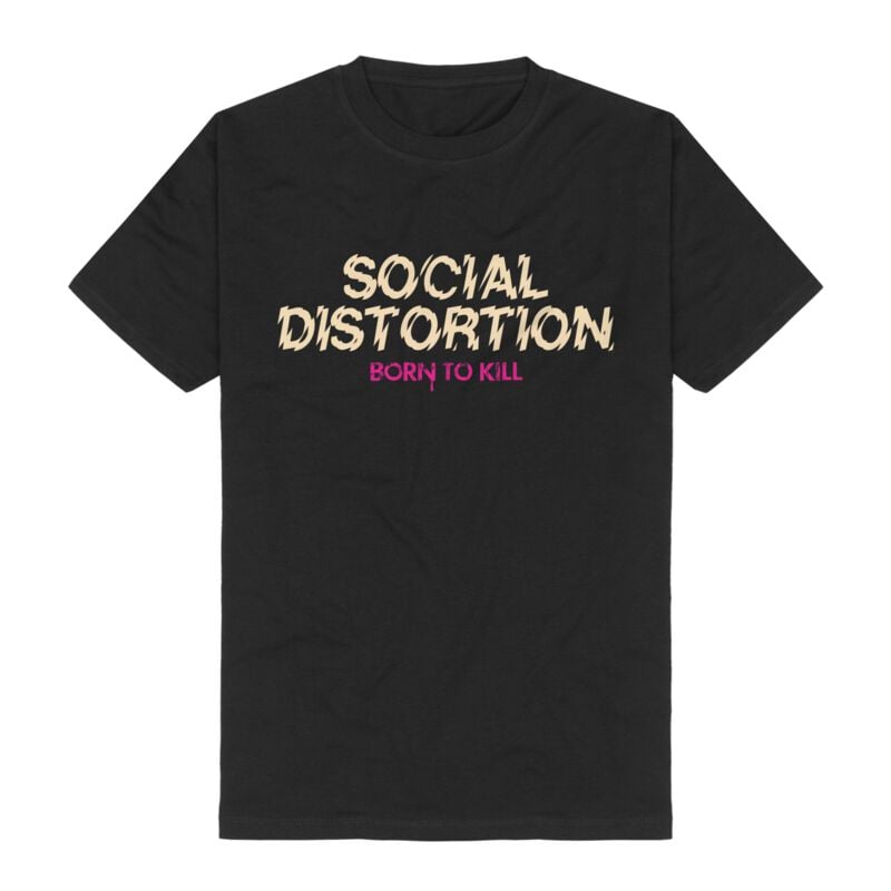 T-Shirt  di Social Distortion - Born To Kill Skelly - S a 3XL - Uomo - nero