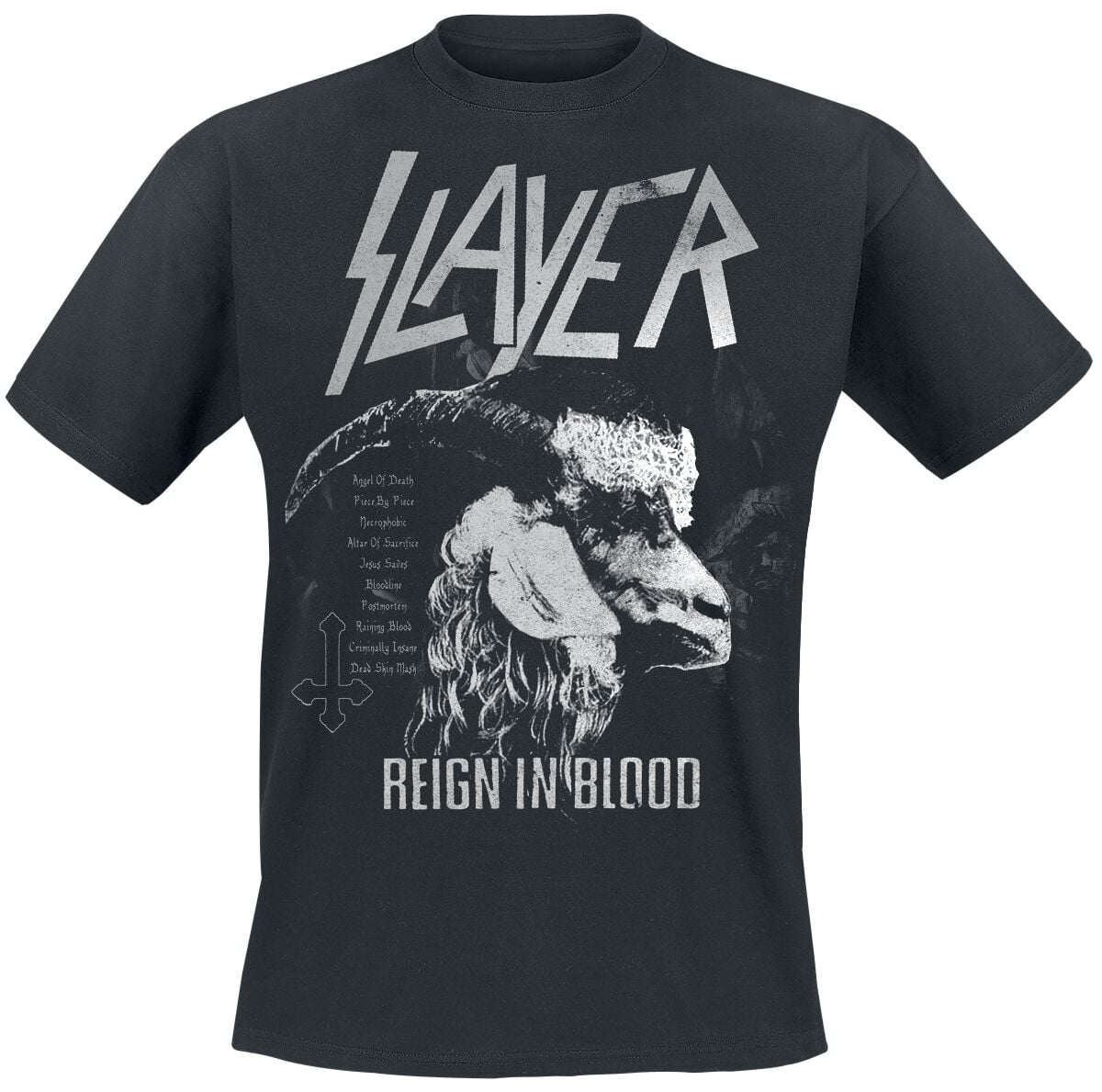 Slayer T-Shirt - Goat Head Reign In Blood - S bis 5XL - für Männer - Größe S - schwarz  - Lizenziertes Merchandise!