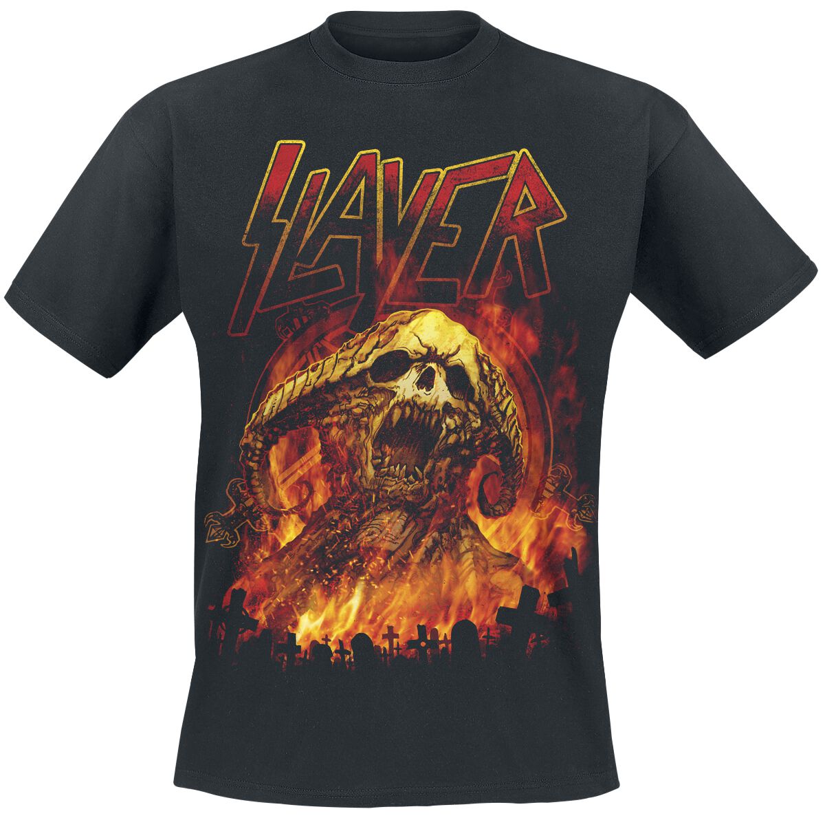Slayer T-Shirt - Demoniac Distress - S bis 5XL - für Männer - Größe S - schwarz  - Lizenziertes Merchandise!