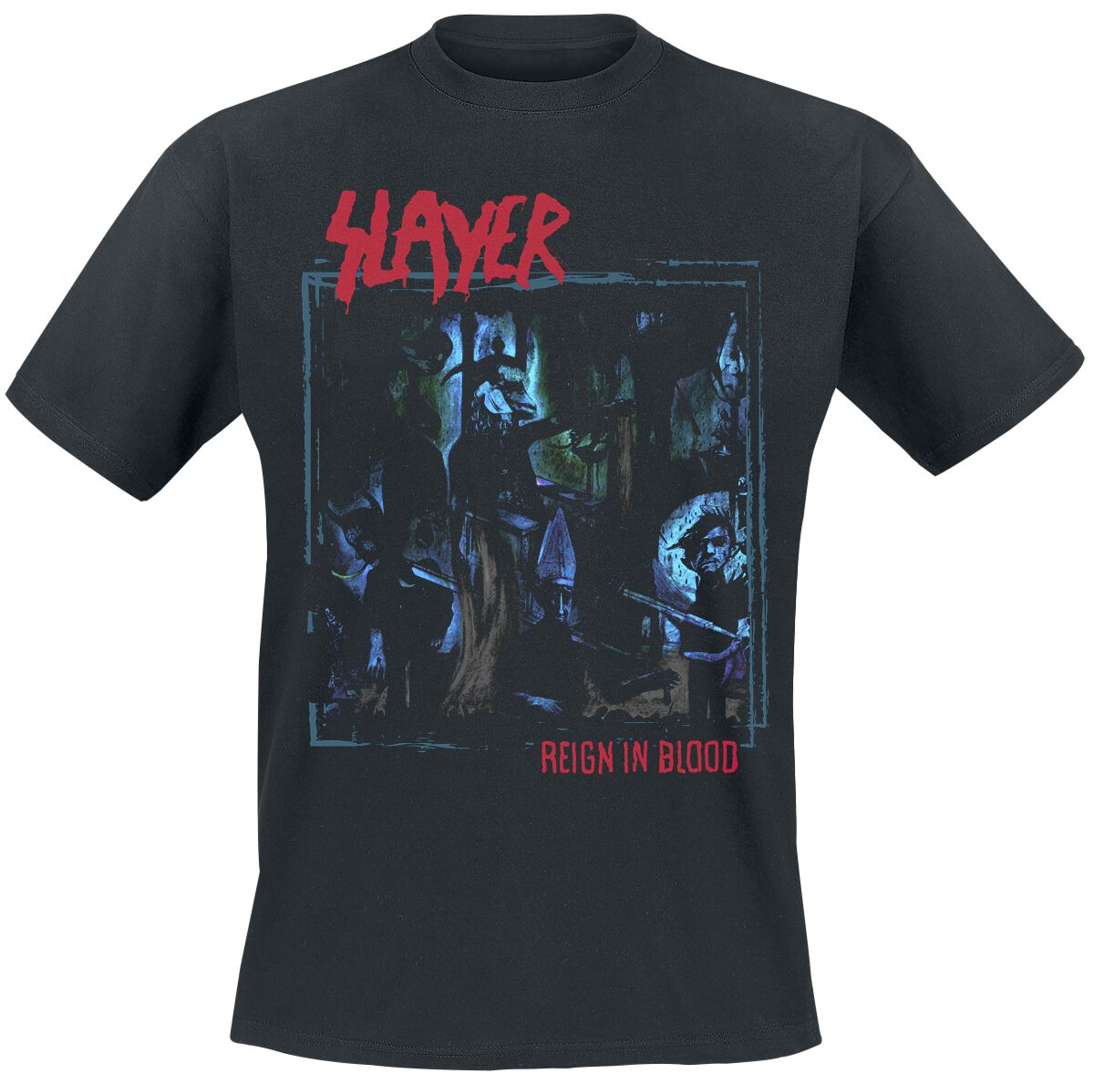 Slayer T-Shirt - Frozen Hell Reign In Blood - S bis 5XL - für Männer - Größe S - schwarz  - Lizenziertes Merchandise!