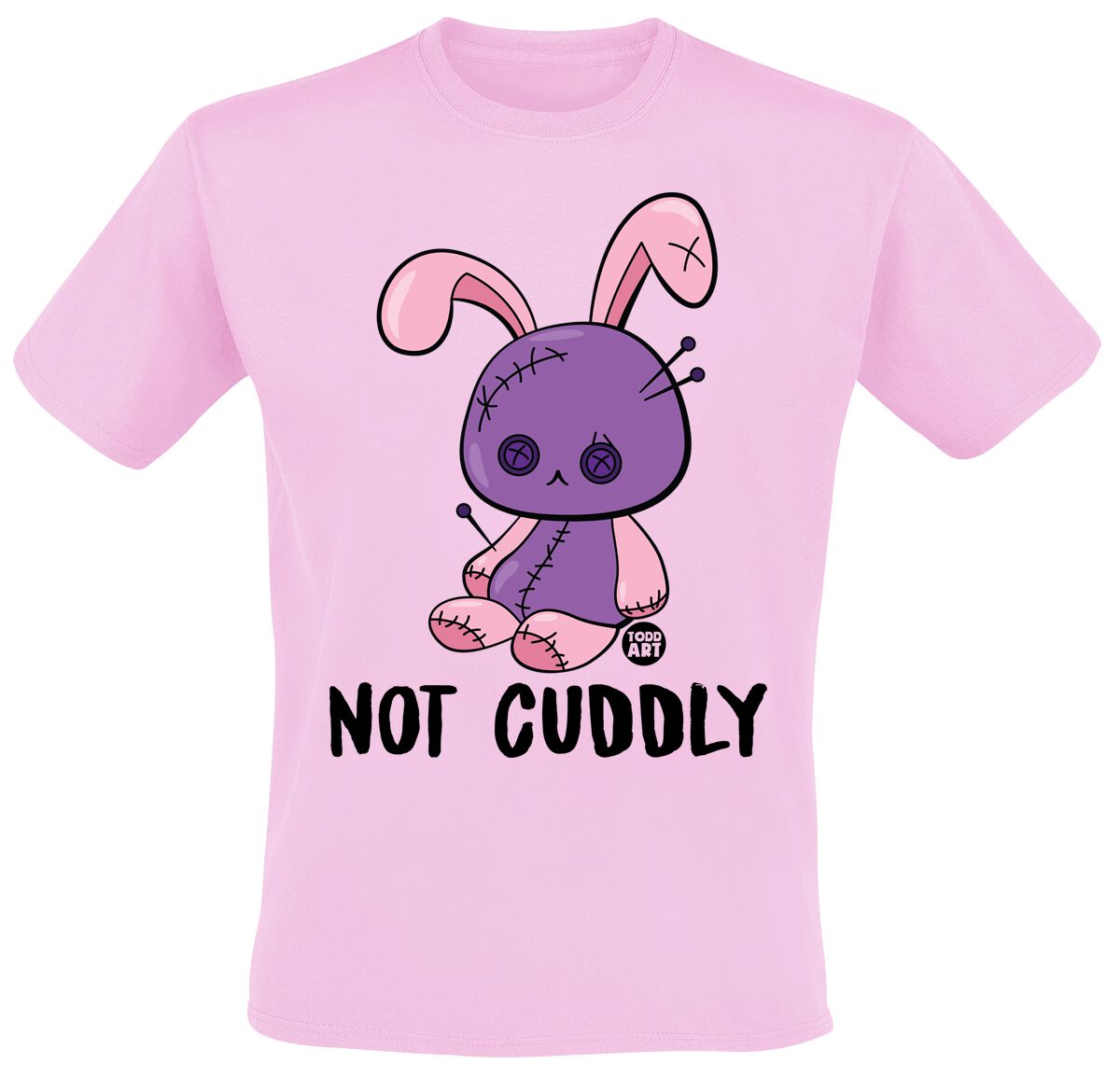 T-Shirt - Not Cuddly - M bis 3XL - für Männer - Größe M - rosa - Männer - male