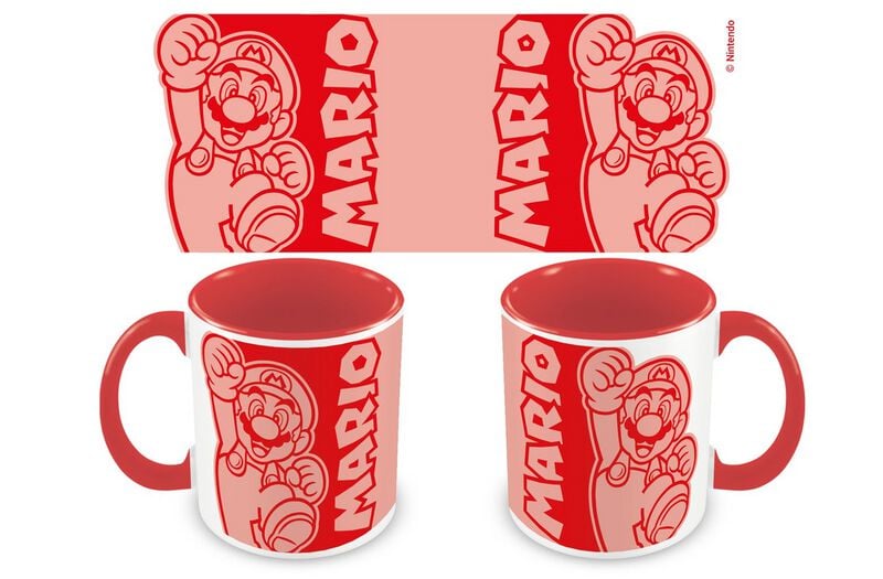 Super Mario - Gaming Tasse - Mario - Red coloured inner Mug