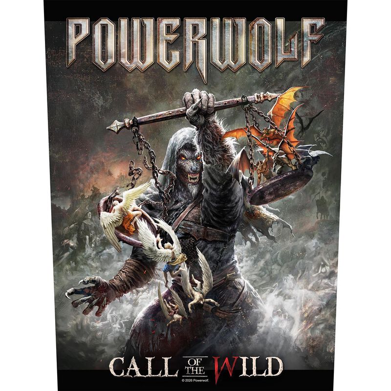 Powerwolf Backpatch - Call Of The Wild - schwarz  - Lizenziertes Merchandise!