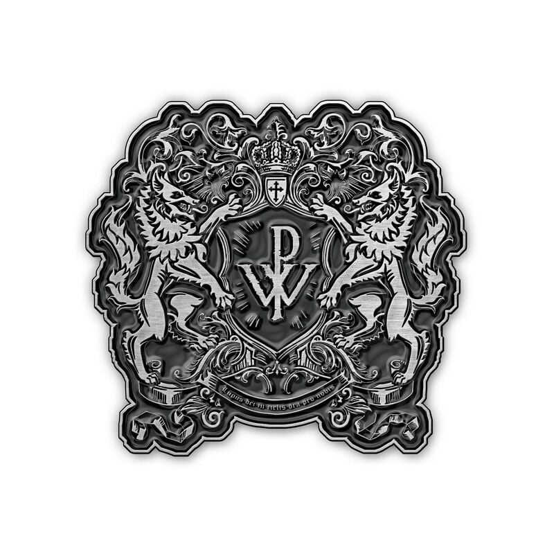 Powerwolf Pin - Crest - silberfarben  - Lizenziertes Merchandise!