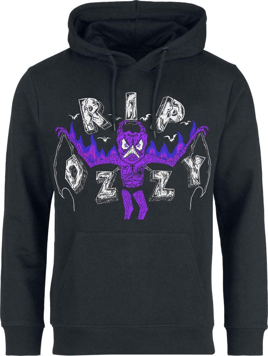 Ozzy Osbourne Kapuzenpullover - RIP Ozzy - S bis 5XL - für Männer - Größe S - schwarz  - EMP exklusives Merchandise!