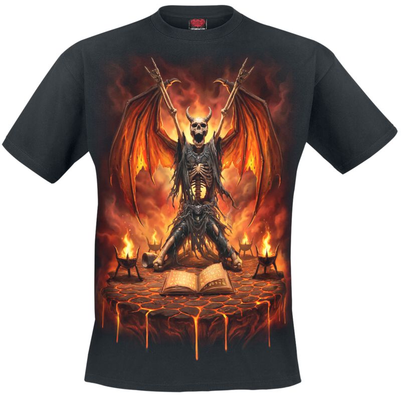 Spiral T-Shirt - Skeleton Worship - S bis 4XL - für Männer - Größe XXL - schwarz