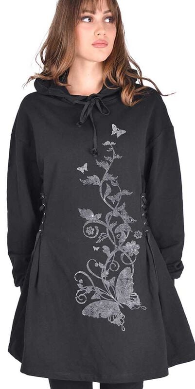 Outer Vision Kort klänning - Butterfly Dream Woman's Dress Agatha - S XXL - för Dam - svart