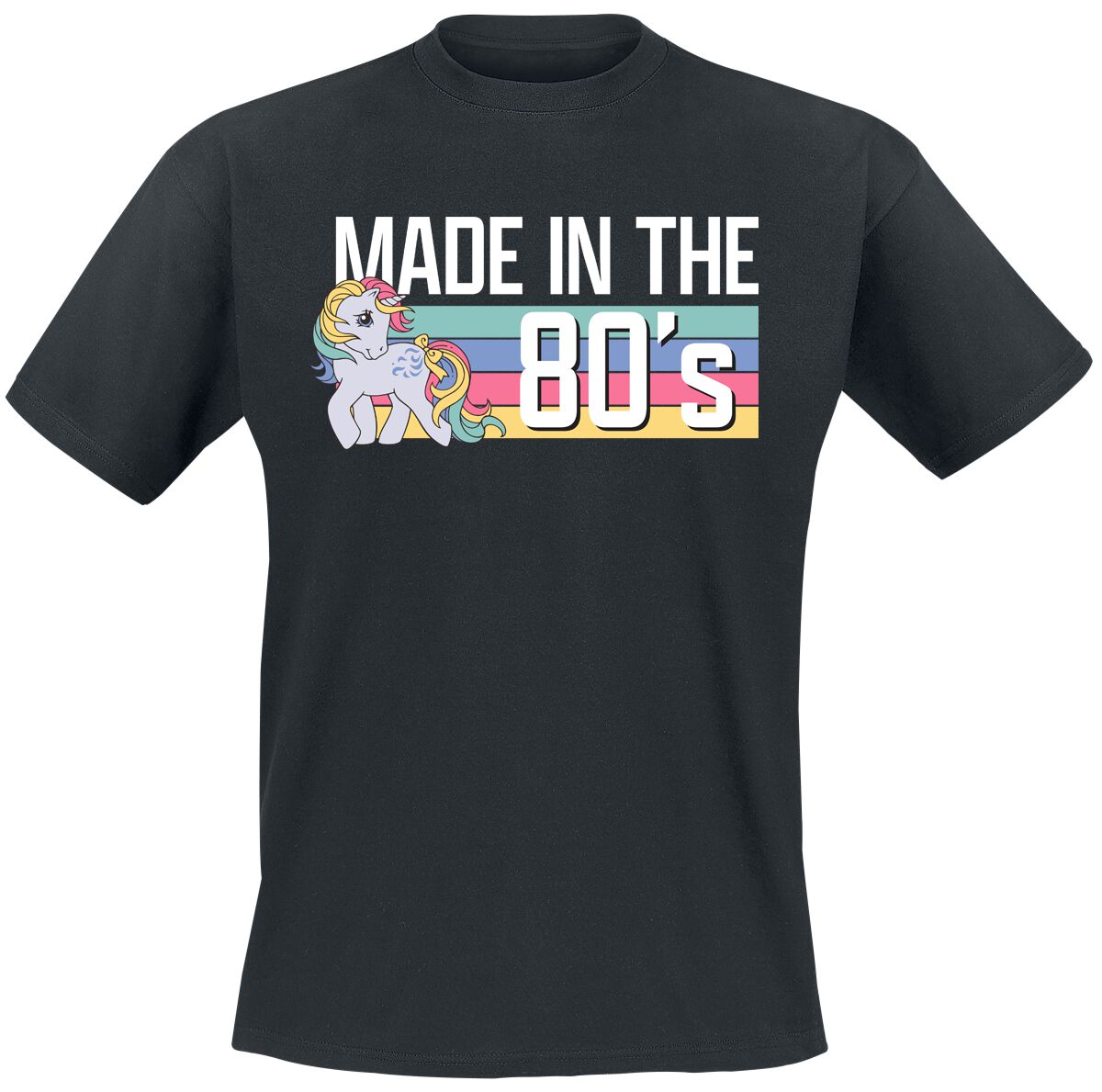 My Little Pony T-Shirt - Made in the 80's - Heavyweight - S bis 5XL - Größe S - schwarz  - Lizenzierter Fanartikel