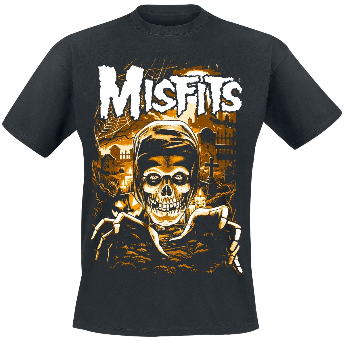 Misfits T-shirt - Fiend Graveyard - S tot XXL - voor Mannen - zwart
