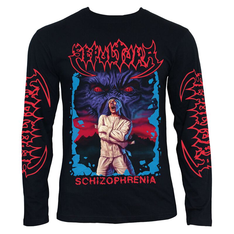Sepultura Shirt met lange mouwen - Schizophrenia - XL tot 3XL - voor Mannen - zwart