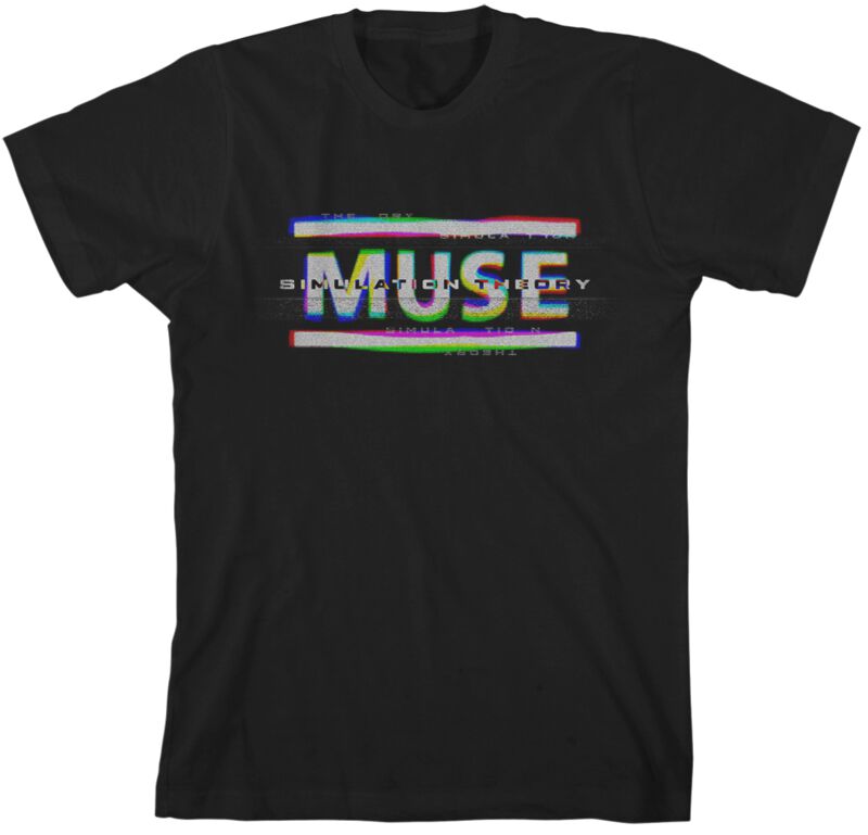 Muse T-shirt - TV Static - S tot XXL - voor Mannen - zwart