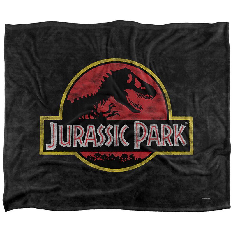 Jurassic Park Decke - Logo - multicolor  - Lizenzierter Fanartikel