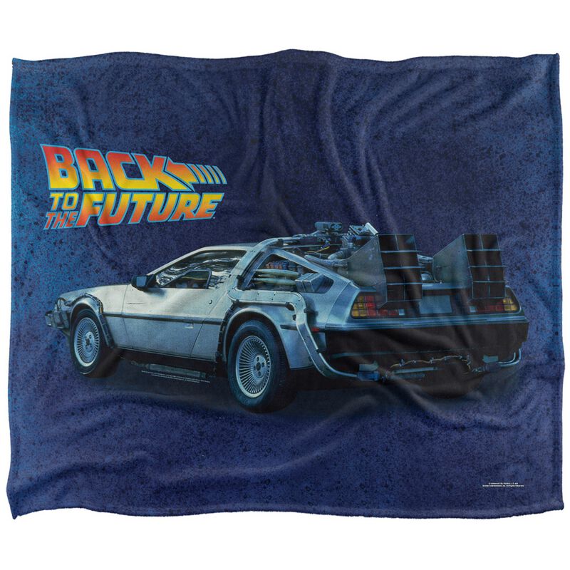 Zurück in die Zukunft Decke - Delorean - multicolor  - Lizenzierter Fanartikel