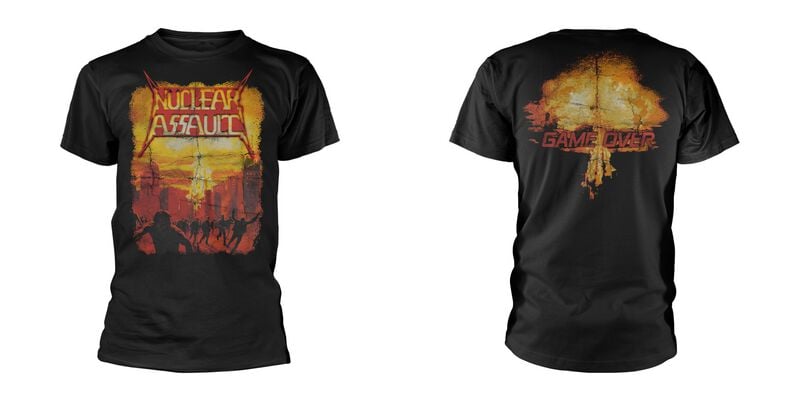 T-Shirt Manches courtes de Nuclear Assault - Game over - S à 3XL - pour Homme - noir