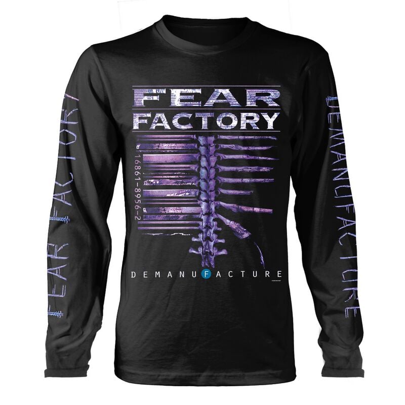 T-shirt manches longues de Fear Factory - Demanufacture - S à XXL - pour Homme - noir