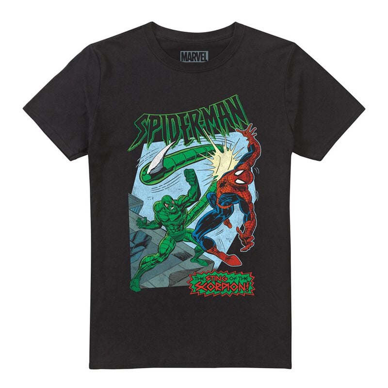 Spider-Man Retro Sting of the Scorpion T-Shirt schwarz in L