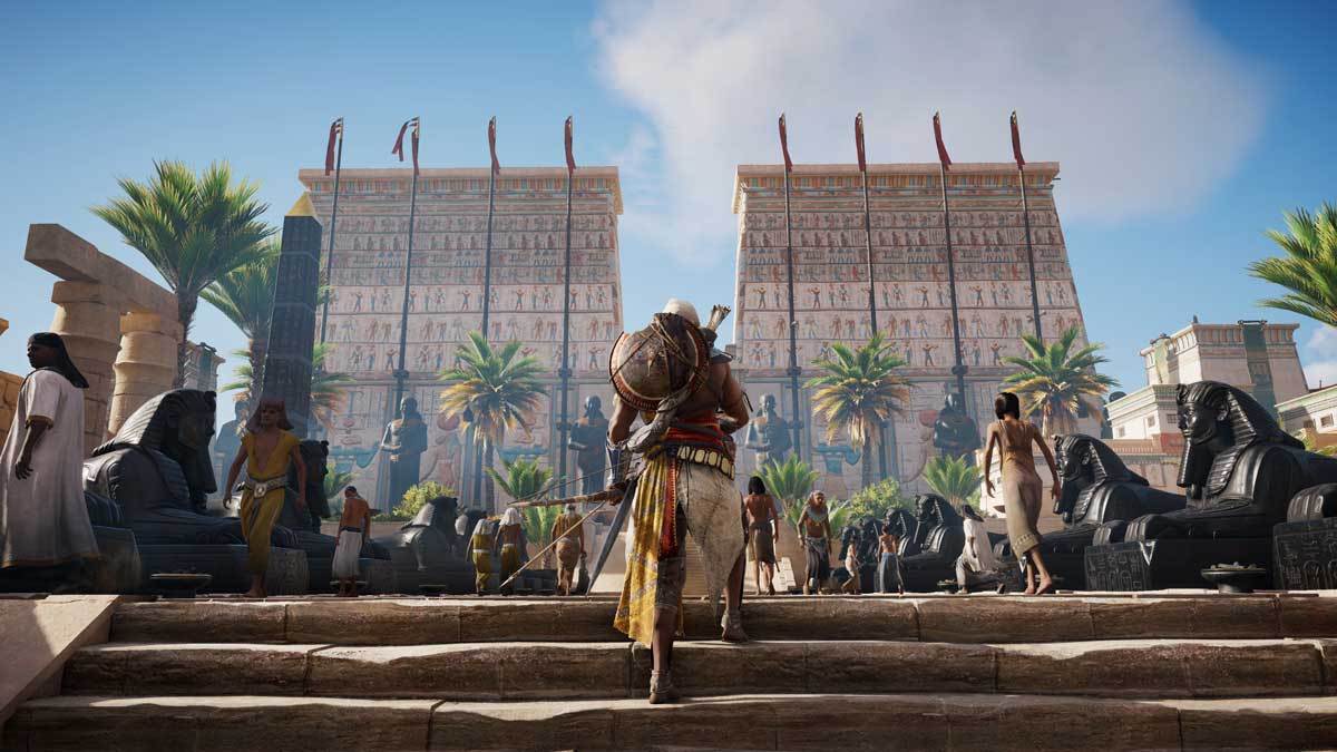 In Spielen wie Assassin's Creed Origins ist eine reale Umwelt zwingend notwendig.