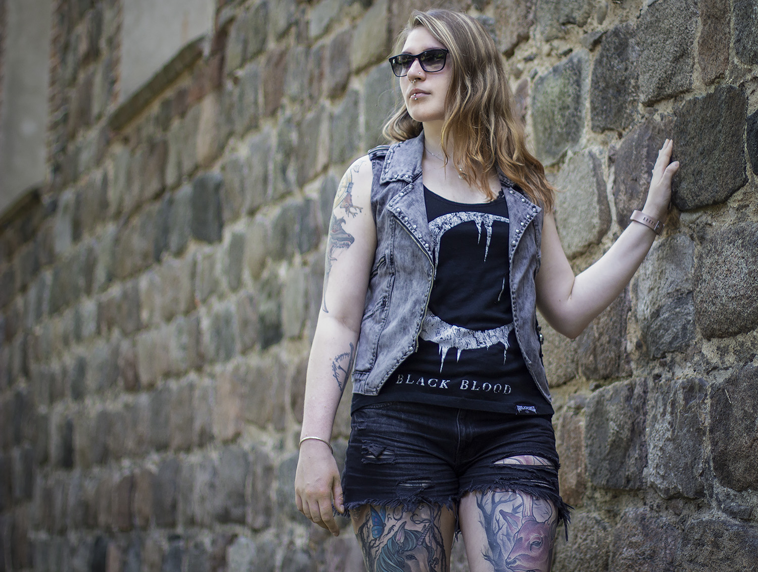 Rock Rebel By EMP graue Weste