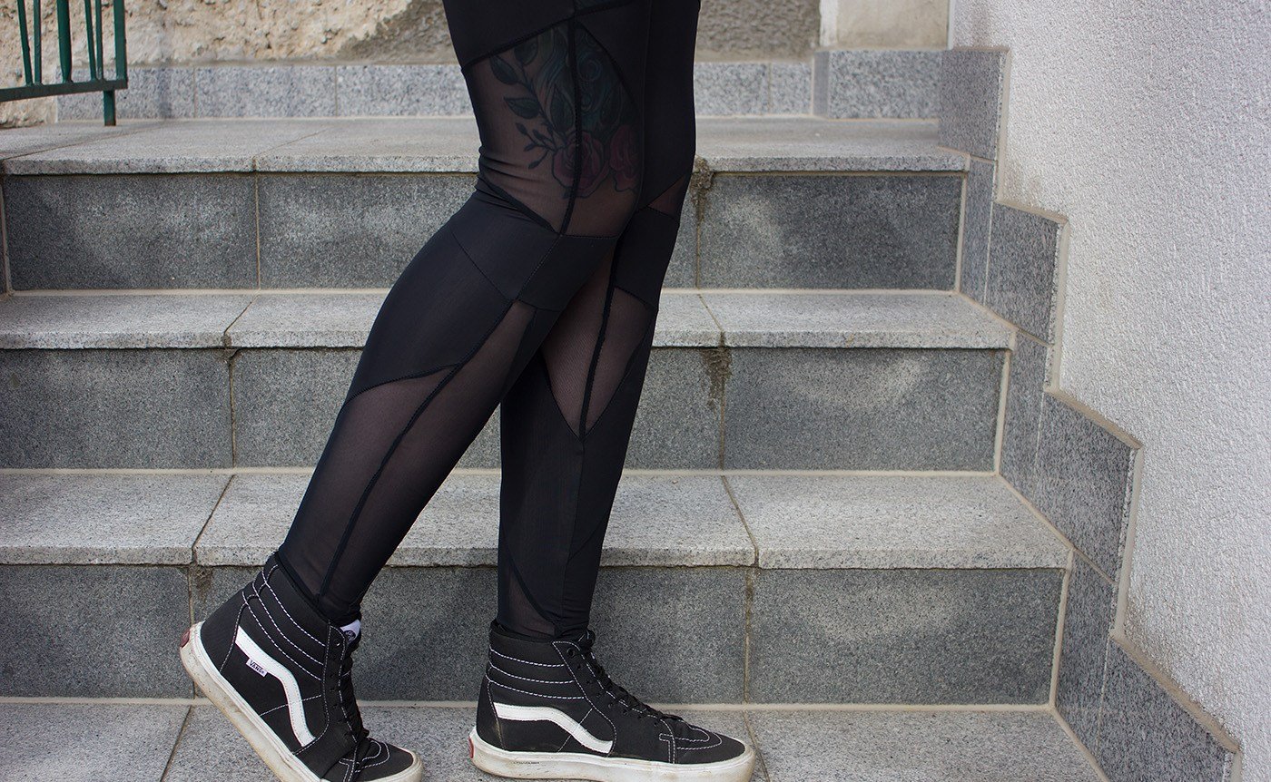 Ladies Triangel Tech Mesh Leggings von Urban Classics