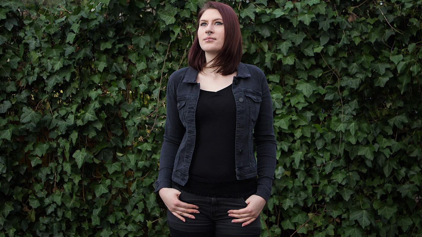 Debra Black Wash Denim Jacket von Noisy May