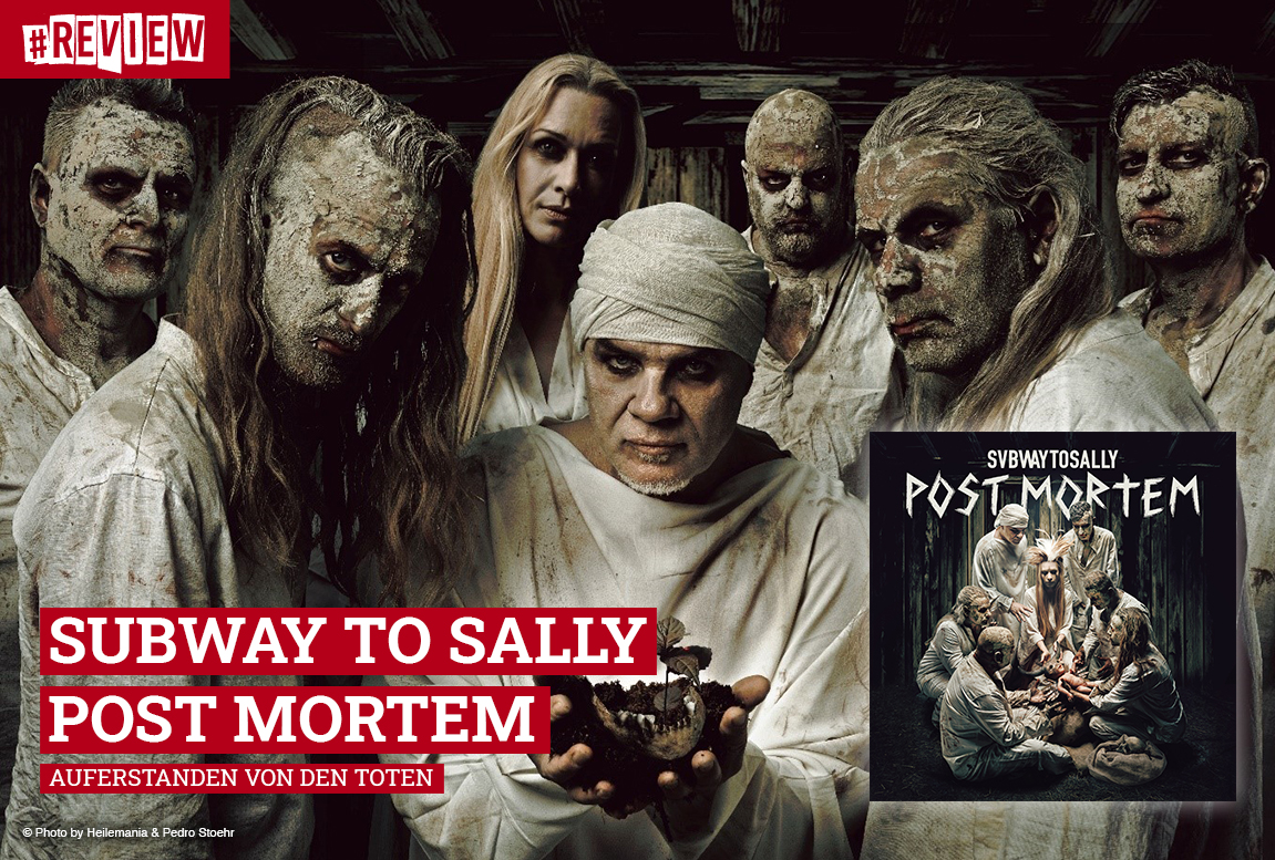 Subway To Sally Post Mortem Cover Uomo T-Shirt Nero Regular